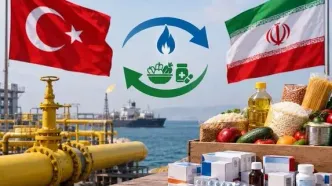 ترکیه بدهی گاز به ایران را با غذا و دارو تسویه می کند