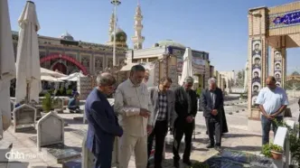 زیارت مزار سردار شهید حاج قاسم سلیمانی توسط مشاور وزیر میراث‌فرهنگی در امور ایثارگران