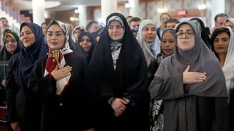 تصاویر؛ دختر پزشکیان، همسر عراقچی و فاطمه مهاجرانی در نمایشگاه