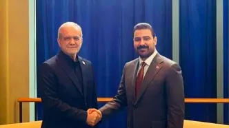 دیدار پزشکیان با نخست وزیر عراق