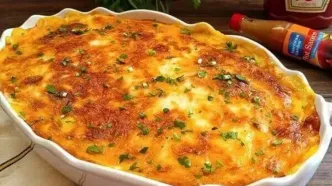 طرز تهیه لازانیای سیب زمینی با سس قارچ