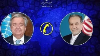 گفت‌وگوی تلفنی وزیر امور خارجه با دبیرکل سازمان ملل