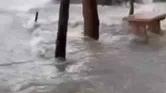 ویدئو؛ شدت بارش در علی آباد کتول