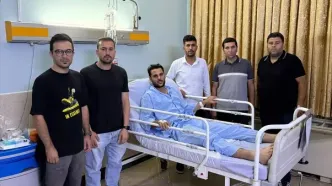 سرمربی کاراگستر به عیادت علیرضا نقی‌زاده رفت