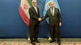 پزشکیان با گوترش دبیرکل سازمان ملل دیدار و گفت‌وگو کرد