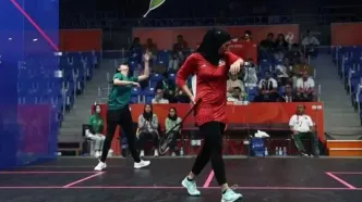 کولاک دو نماینده زن ایران در اسکواش ناگویا
