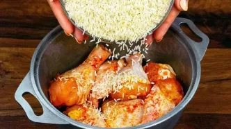 پخت متفاوت یک غذای لذیذ با 500گرم ران مرغ