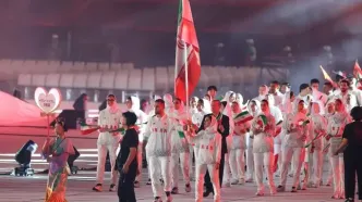 گزارش تصویری و ویدئویی از رژه کاروان ایران در افتتاحیه بازی های آسیایی ناگویا/ اهتزاز پرچم ایران در‌ کشور سامورایی‌ها