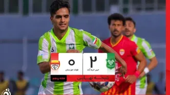خلاصه بازی خیبر خرم‌آباد ۲-۰ فولاد خوزستان؛ پیروزی خیبر در لیگ برتر + ویدیو