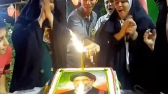 جشن تولد رهبر انقلاب در تجمع شبانه سمنان
