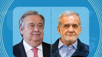 دیدار پزشکیان با گوترش