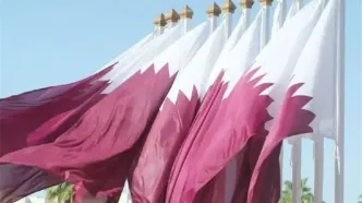 شناور قطری آتش گرفت