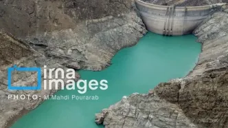 نمایی تماشایی از سد کرج در حدود ۵۰ سال پیش