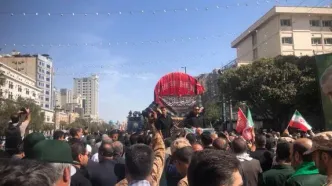 برگزاری مراسم تشیع پیکر سردار جانباز شهید «حسین ظریفی» در مشهد