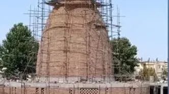 سرعت آجرچینی بارگاه شمس تبریزی رکورد زد