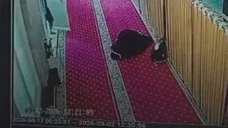 لحظه سرقت کیف دختر دانشجو هنگام نماز در مسجد