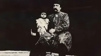 ناصرالدین‌ شاه کنار ملیجک و امین‌حضور؛ قاب متفاوتی از دربار قاجار