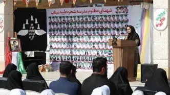 برگزاری جشن شکوفه‌ها برای نوآموزان در دبستان شجره طیبه زیباکنار