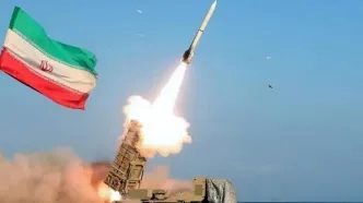 لحظه اصابت موشک ایرانی به مواضع نظامیان آمریکایی در اردن