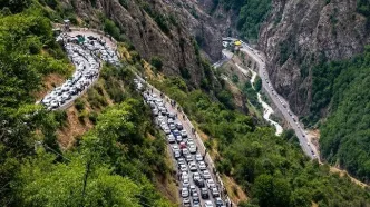 ترافیک سنگین در راه‌های مازندران؛ هراز مقطعی یک‌طرفه شد