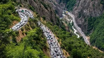 جاده هراز یک طرفه شد