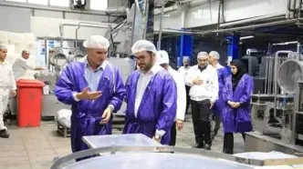 مدیرعامل بانک کشاورزی از کارخانه لبنیات پاک بازدید کرد