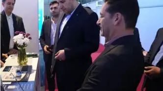 بازدید مدیرعامل بانک صادرات ایران از نمایشگاه الکامپ/ رونمایی از محصولات نوآورانه توسط افشین خانی