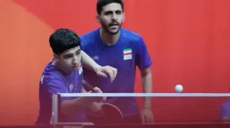 شکست تیم دوبل تنیس روی میز مردان ایران برابر قزاقستان