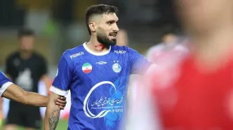 گلوی آقاسی در دربی غرق خون شد