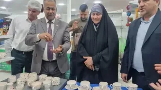 بازدید نماینده مجلس استان واسط عراق از نمایشگاه صنایع‌دستی ایلام
