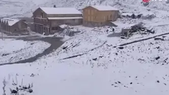 بارش برف ریزه ترکیه را سفیدپوش کرد