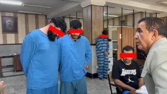 فیلم لحظه مواجهه حضوری دکتر ربوده شده با گروگانگیران در پلیس آگاهی تهران / جزییات گروگانگیری استاد دانشگاه توسط 5 مرد