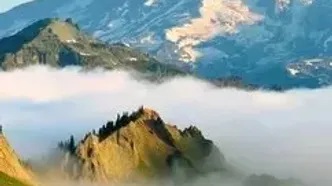 فیلم زیبا از کوه رینیر در واشنگتن