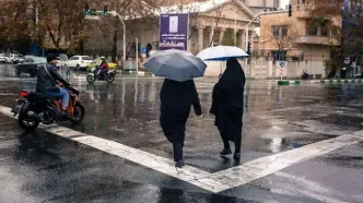 رگبار باران در نیمه شمالی و جنوب کشور