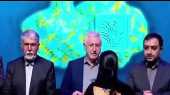 بی‌حجاب شدن ناگهانی یک خانم روی آنتن زنده شبکه خبر