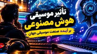تأثیر موسیقی هوش مصنوعی بر آینده صنعت موسیقی جهان