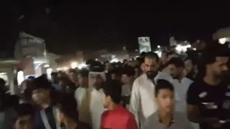 تظاهرات در نجف و کربلا در محکومیت ممنوعیت پروازهای ایران/ ویدئو