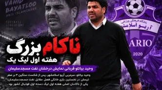 «شبِ سیاهِ اسلامشهر؛ وحید بیاتلو، بازنده بزرگِ هفته نخست لیگ یک»