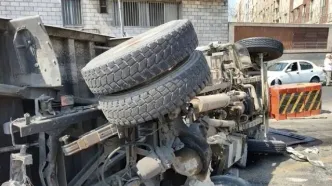 جزئیات تصادف زنجیره‌ای ۱۲ خودرو در بزرگراه یادگار امام