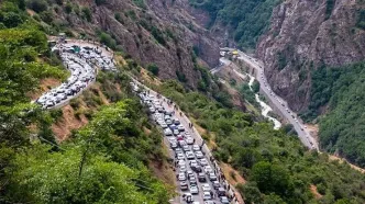ترافیک سنگین در محورهای چالوس، هراز و آزادراه قزوین-کرج-تهران