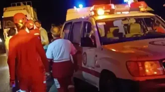 واژگونی اتوبوس بم-مشهد با ۴۸ مصدوم