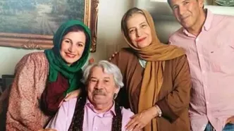 عکسی نوستالژیک از کودکی لیلی رشیدی در کنار پدرش