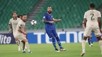 تشکر بازیکنان استقلال از هواداران پس از پیروزی برابر السد
