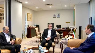 دیدار رئیس گروه ریش‌سفیدان بین‌المللی با عراقچی