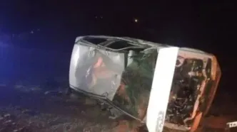 واژگونی پراید در همدان جان دختر ۲ ساله را گرفت
