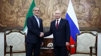 پوتین در دیدار با پزشکیان: سلام من را به آیت‌الله مجتبی خامنه‌ای برسانید