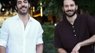 رفاقت جذاب رحیم نجار و منصورخان رقبای عشقی محبوبه سریال بامداد خمار در دنیای واقعی/ ویدئو