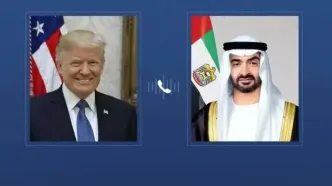 گفت‌وگوی تلفنی رئیس امارات  و ترامپ