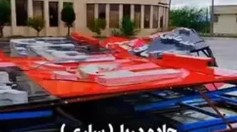 تصاویری از خسارت طوفان شب گذشته در ساری
