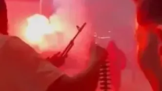 شلیک داماد با مسلسل در جشن عروسی!
